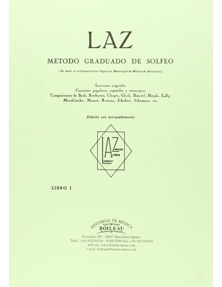 Laz metodo de solfeo 1º acompanamiento